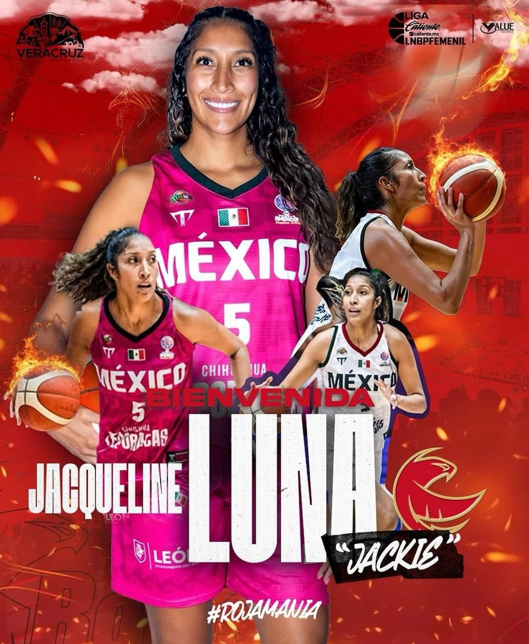 JAQUELINE LUNA ES NUEVA JUGADORA DE ROJAS DE VERACRUZ