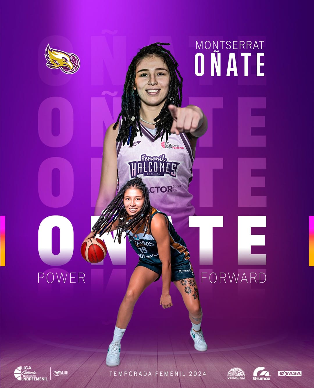 MONTSE OÑATE SE SUMA A LOS HALCONES DE XALAPA FEMENIL