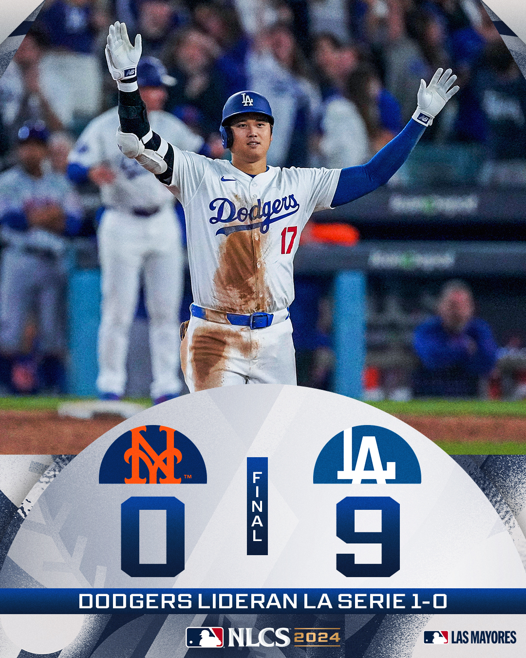 DODGERS BLANQUEA A LOS METS Y TOMA VENTAJA EN LA NLCS