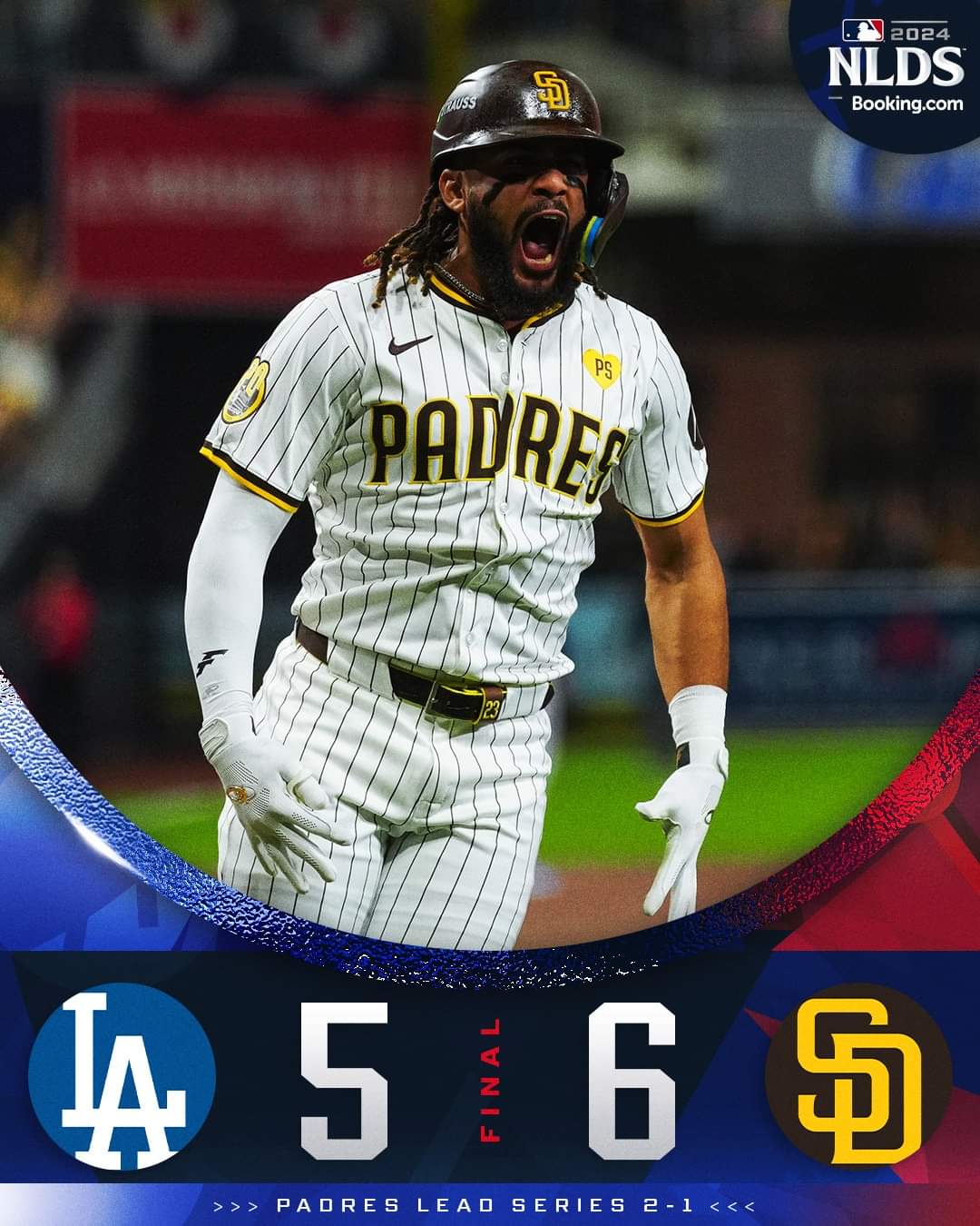 PADRES PEGA EN CASA Y SE PONE A UN TRIUNFO DE LA NLCS